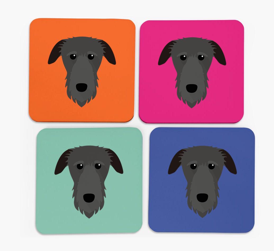 {breedCommonName} Icon Coasters 4 pack