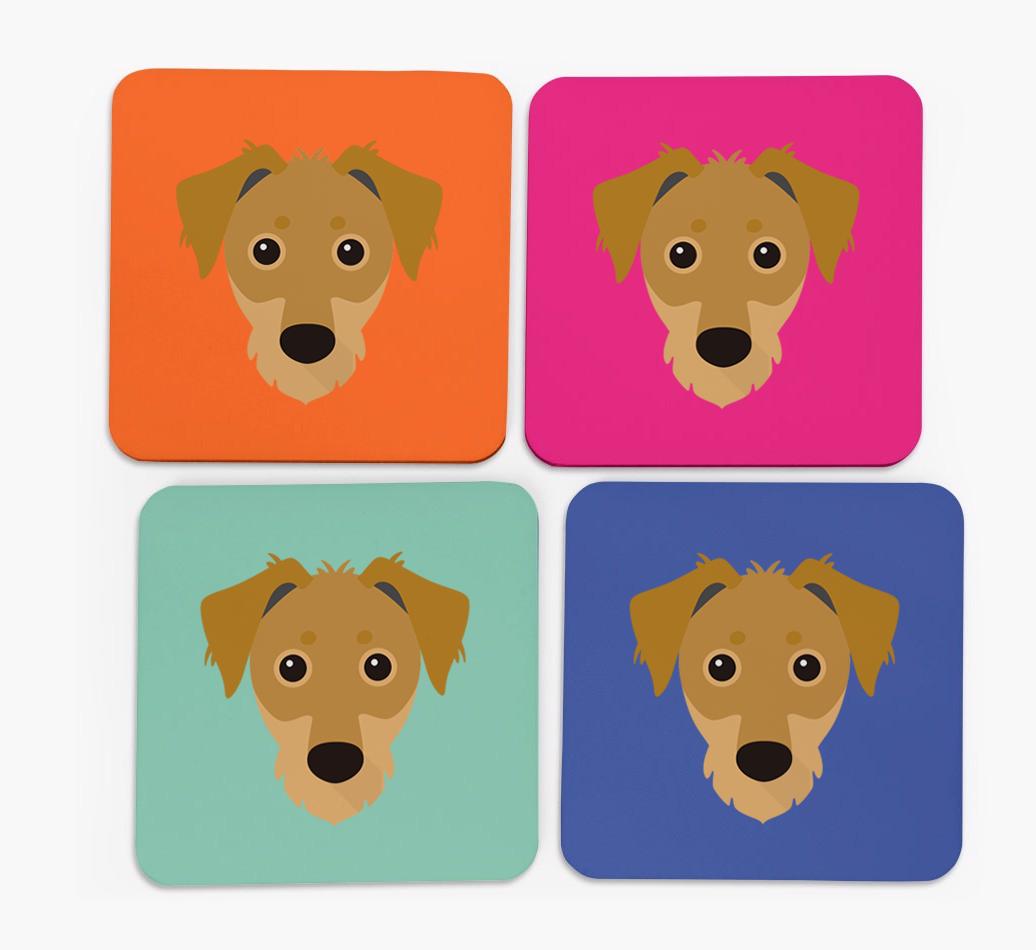 {breedCommonName} Icon Coasters 4 pack