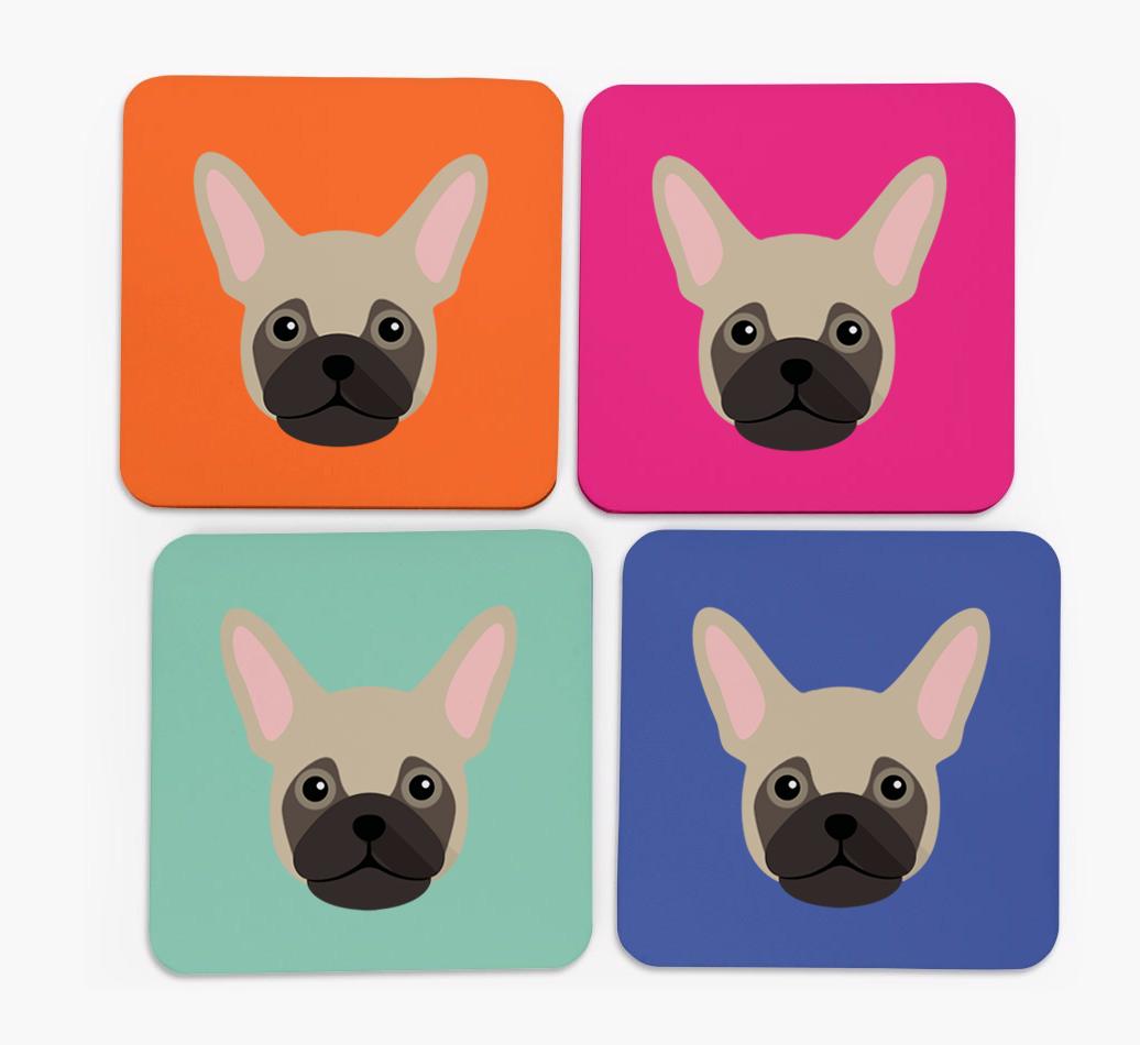 {breedCommonName} Icon Coasters 4 pack