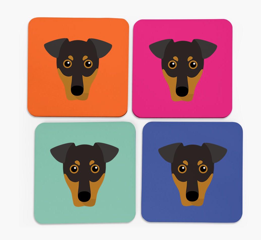 {breedCommonName} Icon Coasters 4 pack