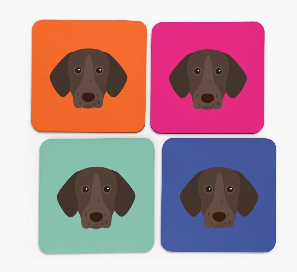 {breedCommonName} Icon Coasters 4 pack