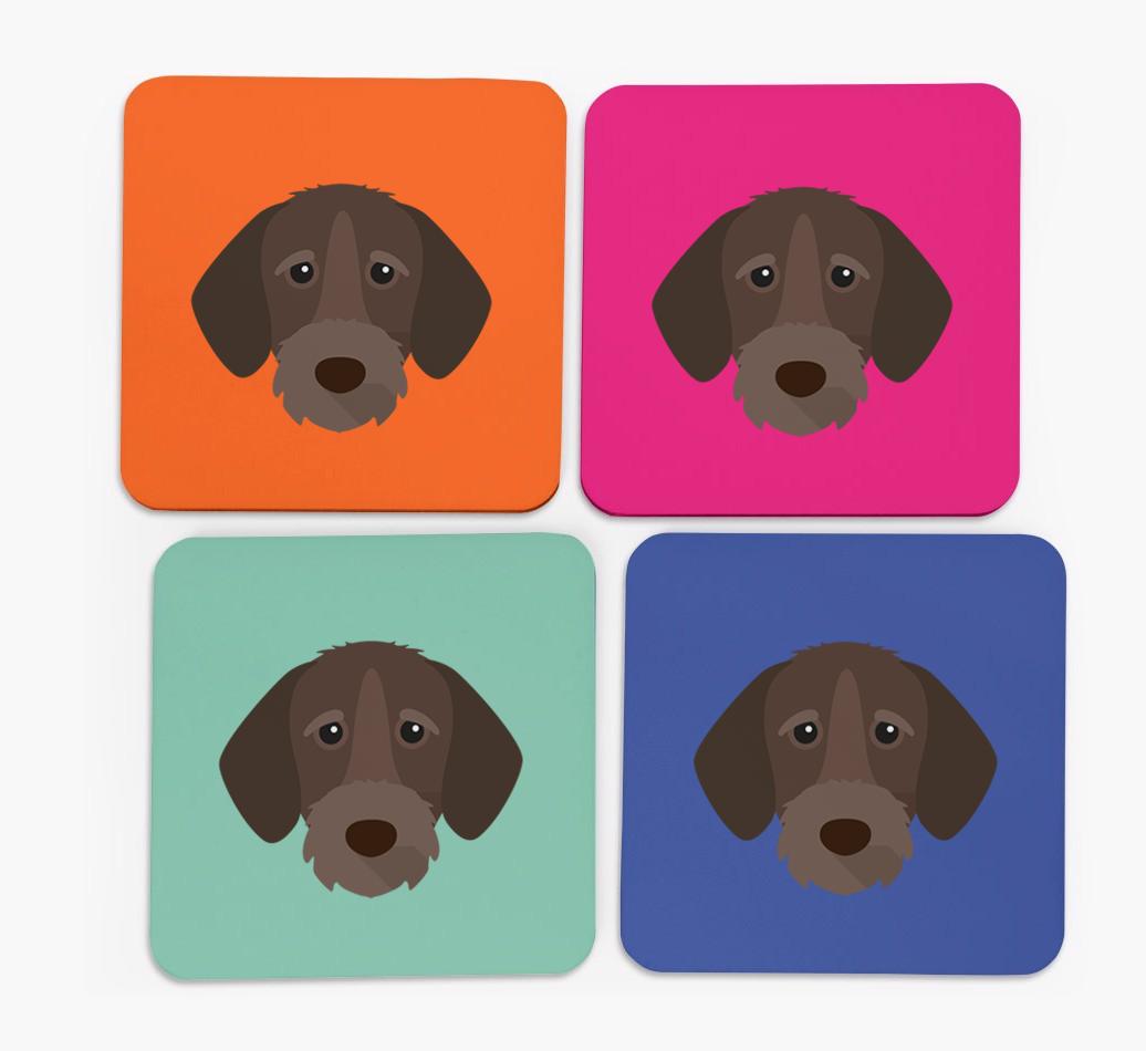 {breedCommonName} Icon Coasters 4 pack