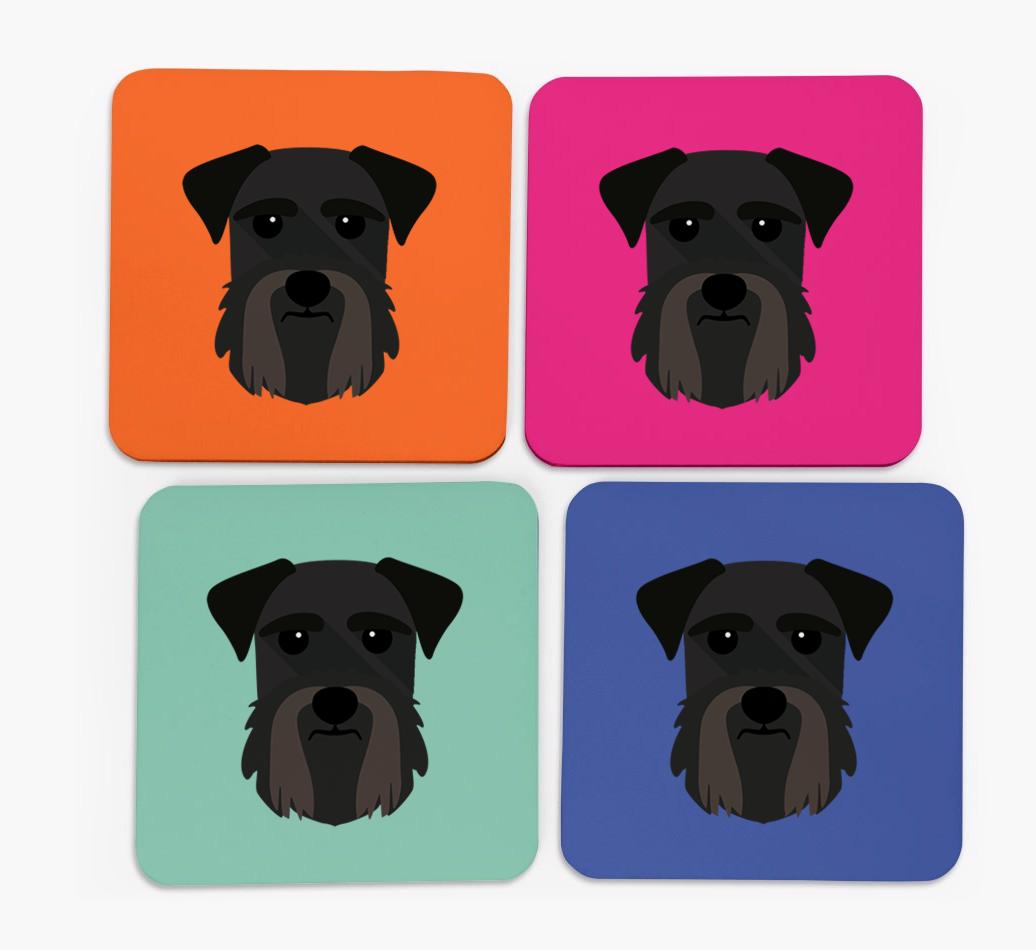 {breedCommonName} Icon Coasters 4 pack