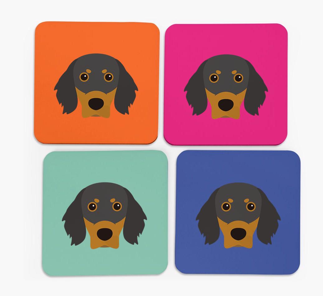 {breedCommonName} Icon Coasters 4 pack