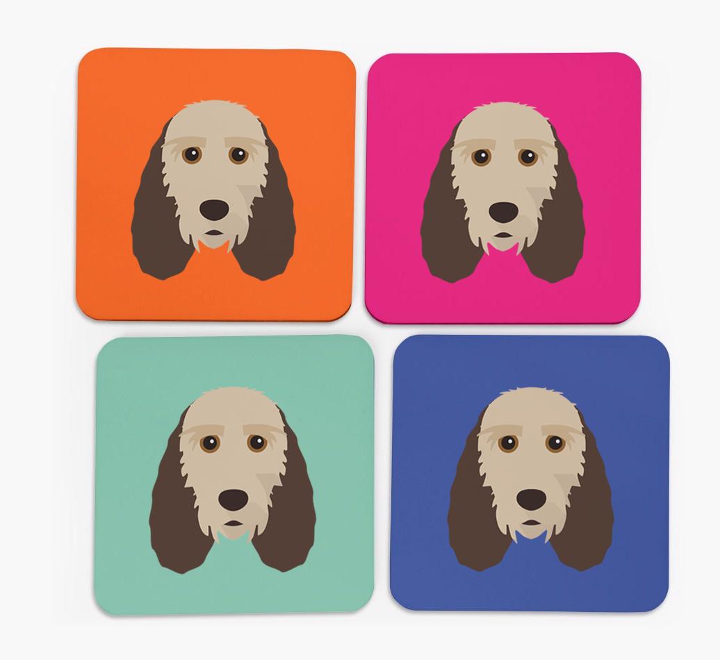 {breedCommonName} Icon Coasters 4 pack