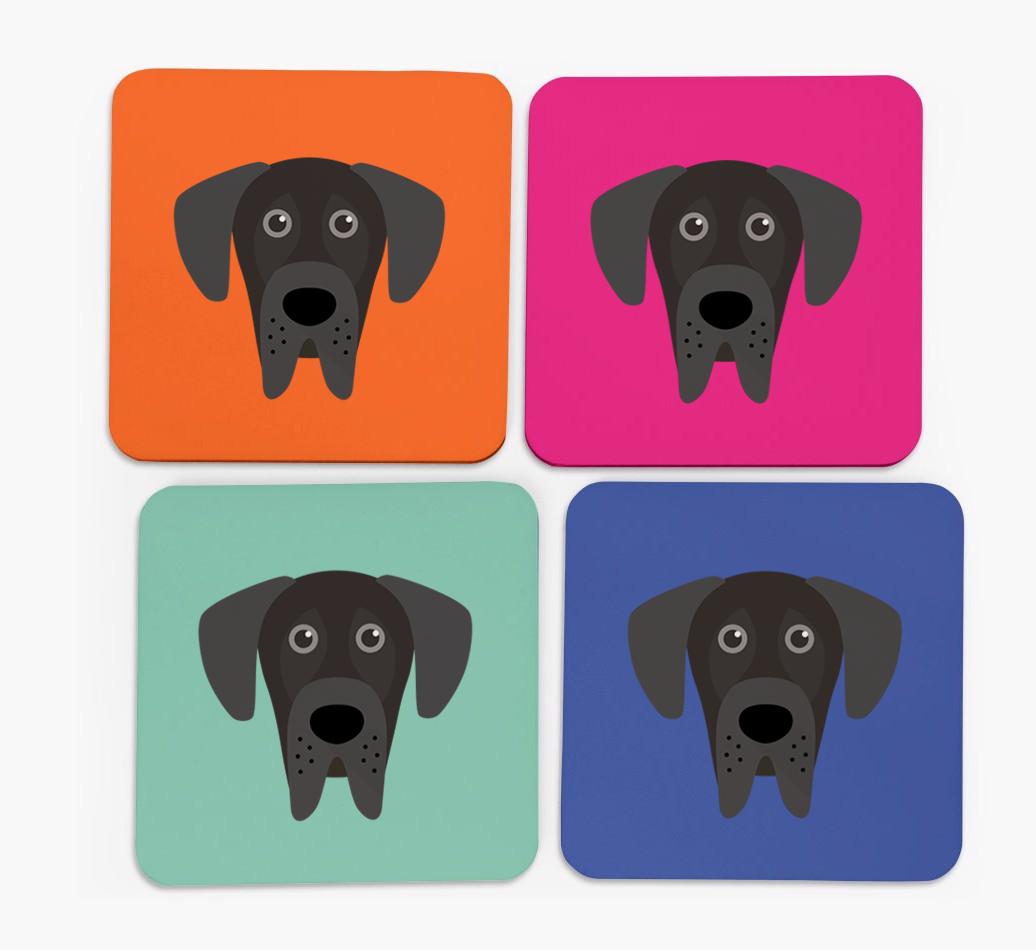 {breedCommonName} Icon Coasters 4 pack