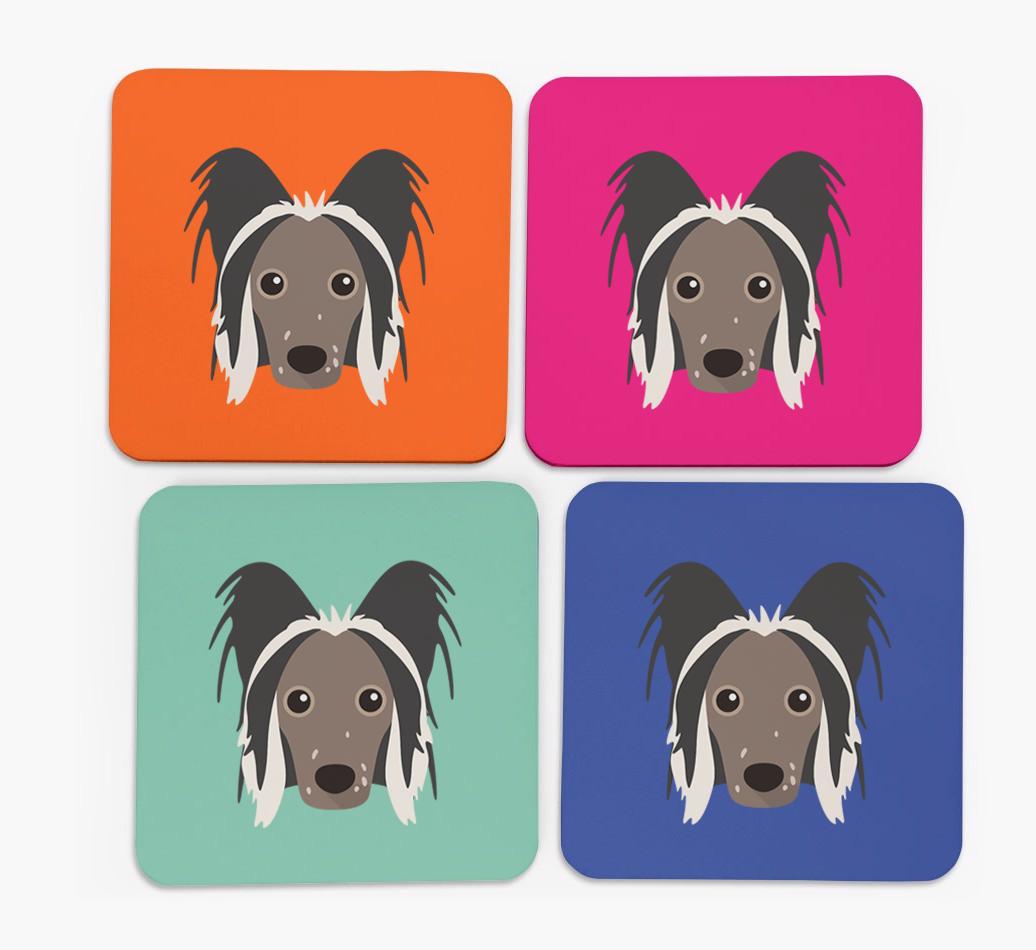 {breedCommonName} Icon Coasters 4 pack