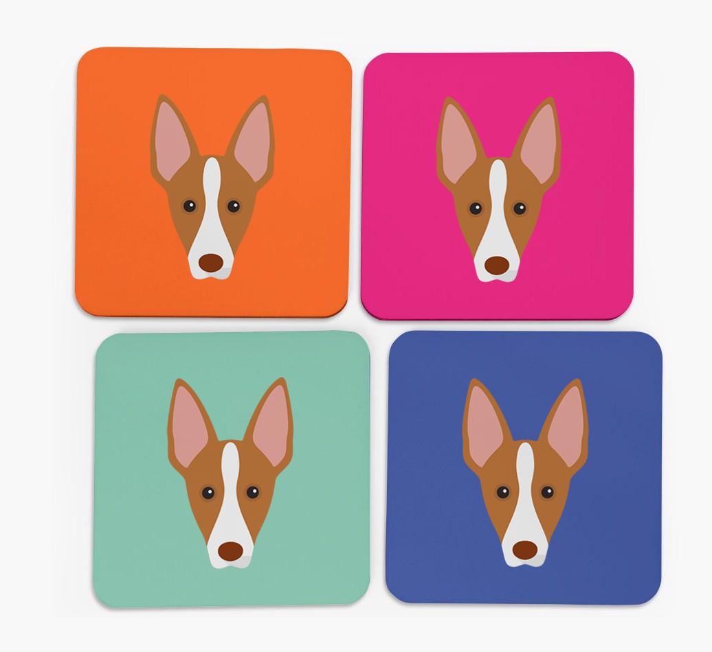 {breedCommonName} Icon Coasters 4 pack
