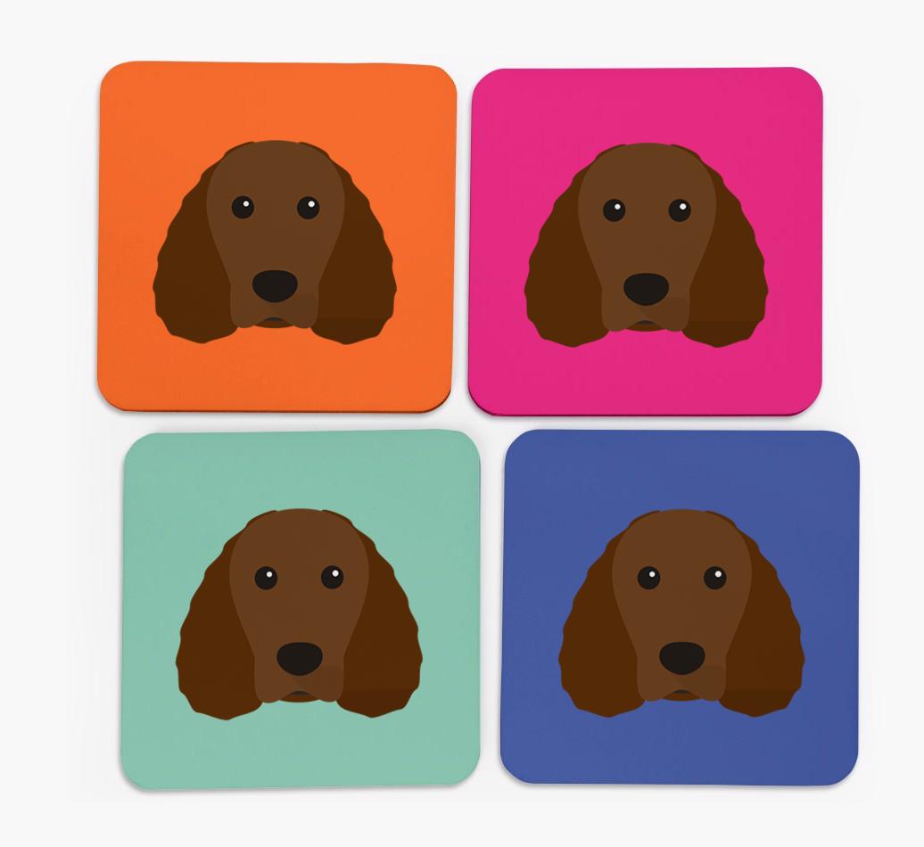 {breedCommonName} Icon Coasters 4 pack