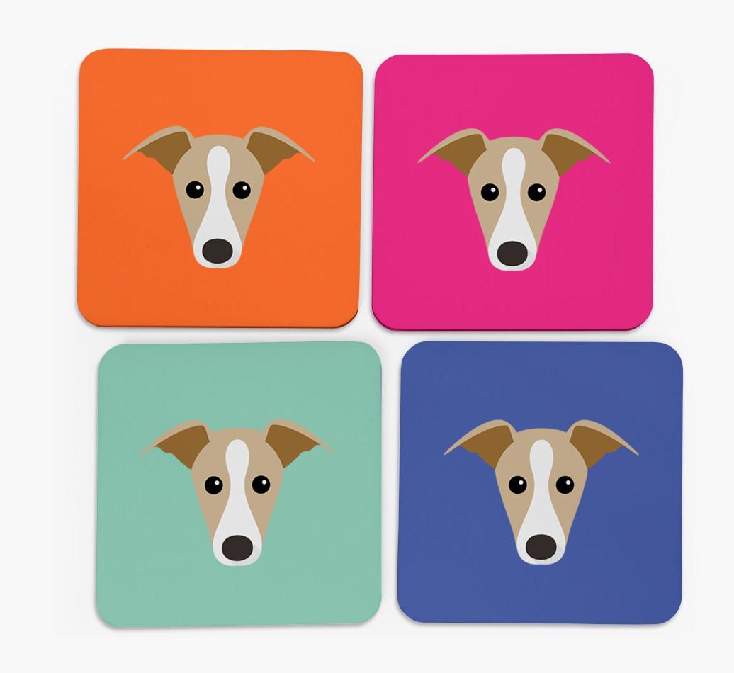 {breedCommonName} Icon Coasters 4 pack