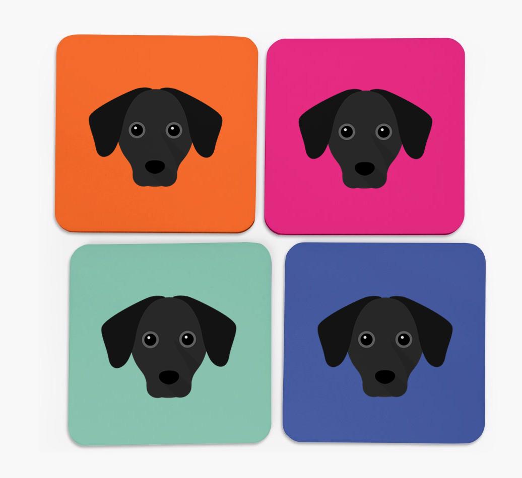 {breedCommonName} Icon Coasters 4 pack