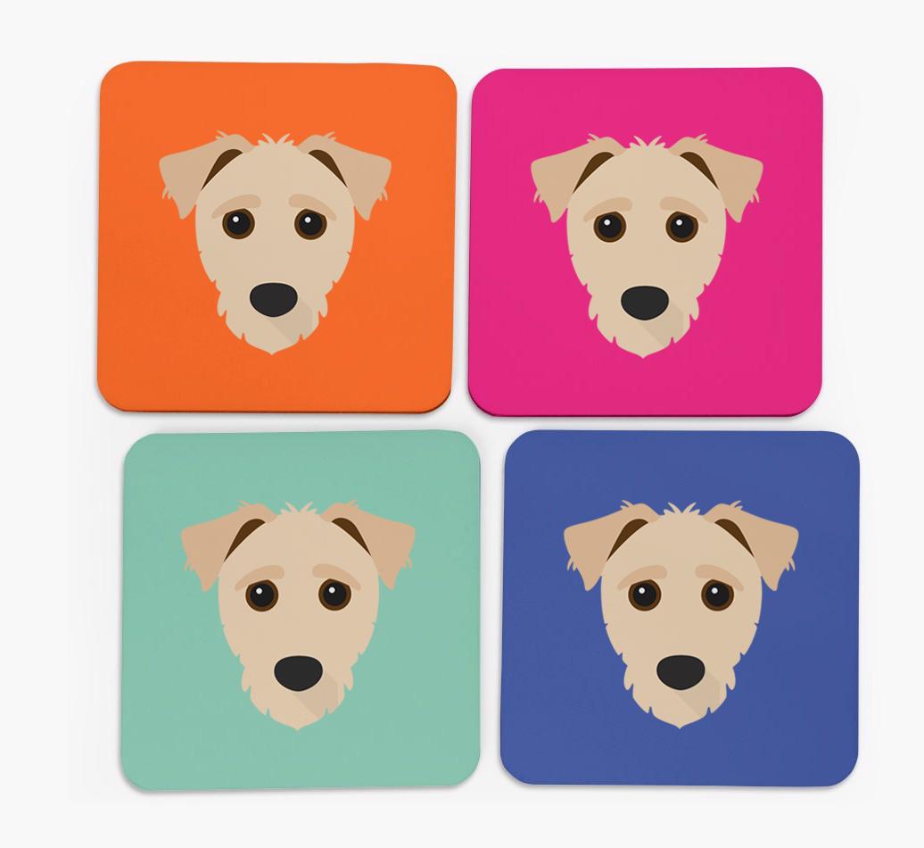 {breedCommonName} Icon Coasters 4 pack