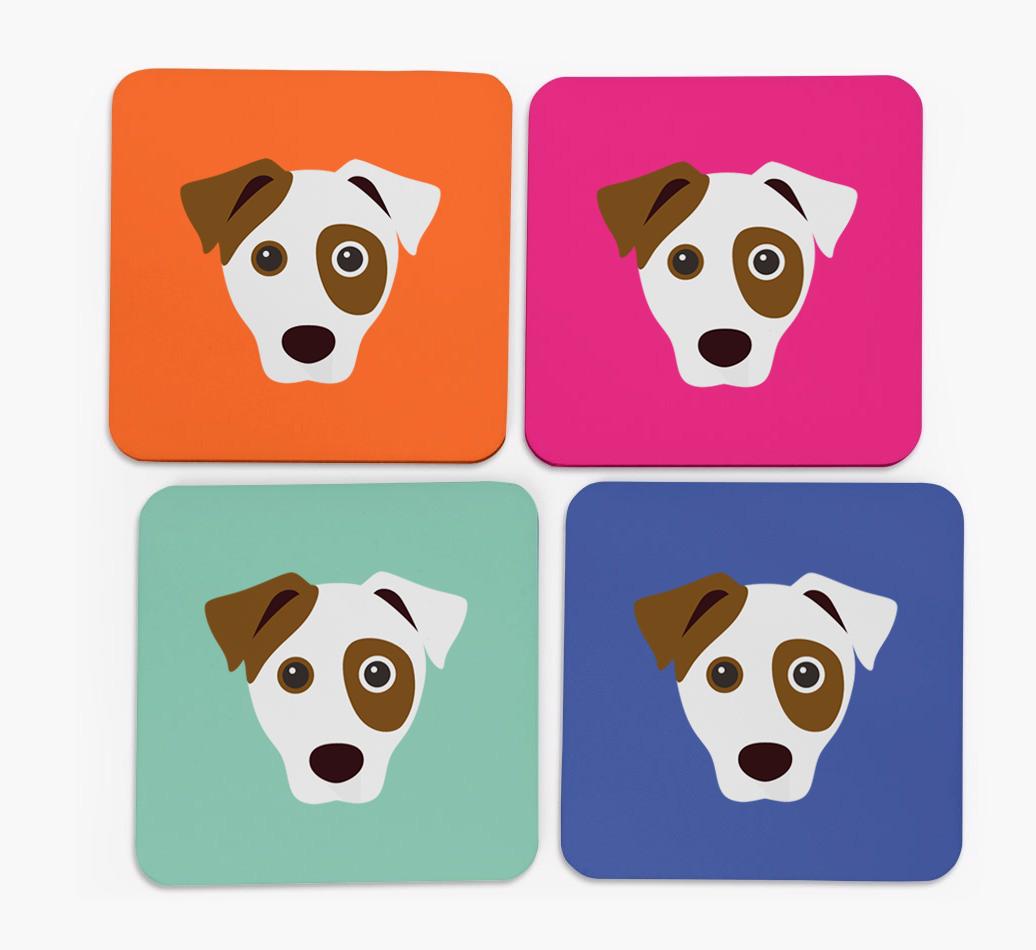 {breedCommonName} Icon Coasters 4 pack