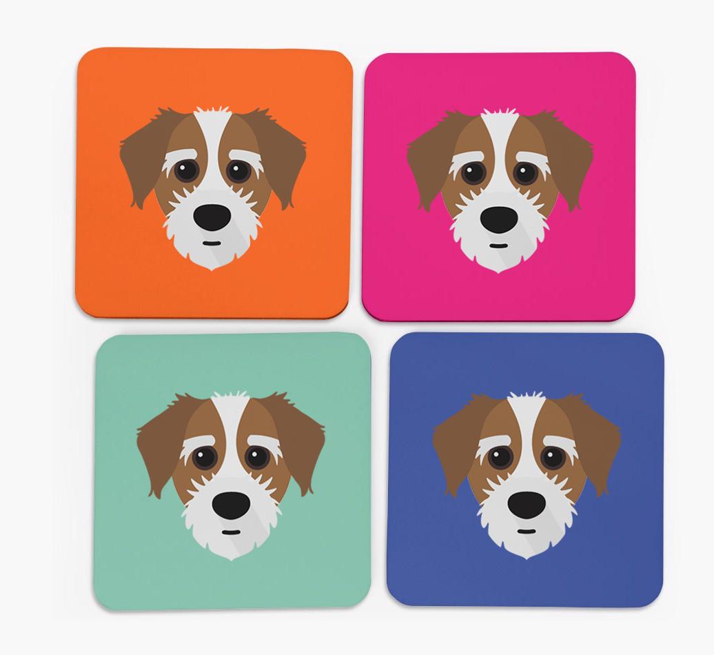 {breedCommonName} Icon Coasters 4 pack