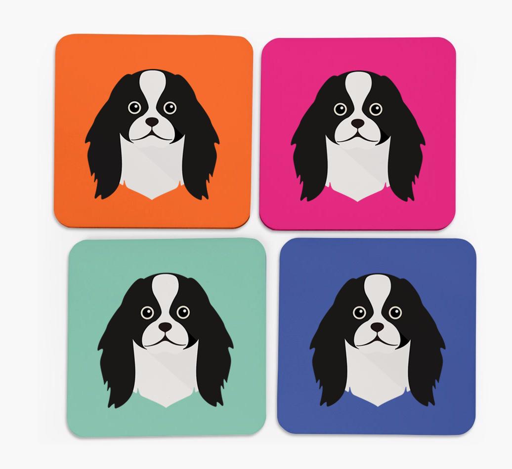 {breedCommonName} Icon Coasters 4 pack