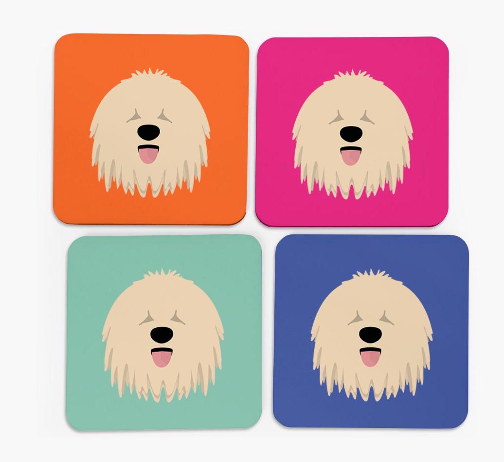 {breedCommonName} Icon Coasters 4 pack