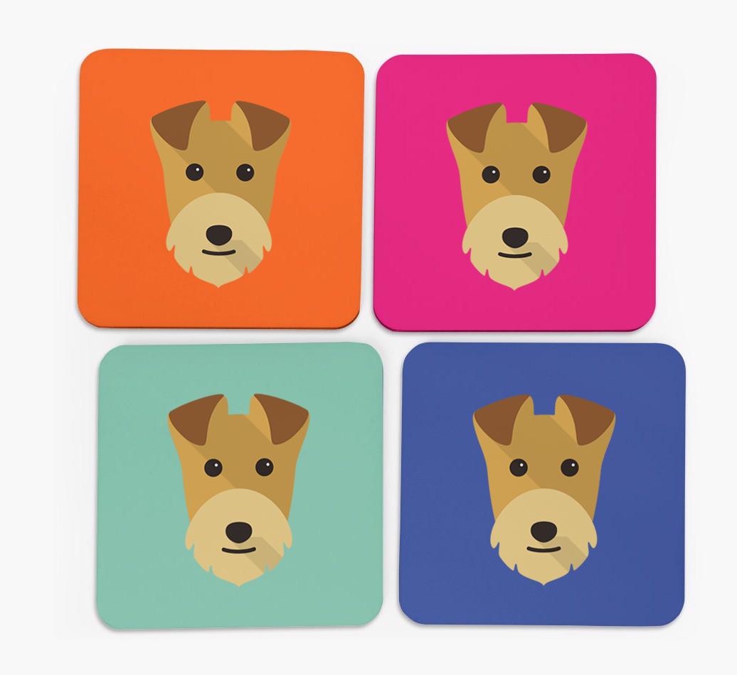 {breedCommonName} Icon Coasters 4 pack