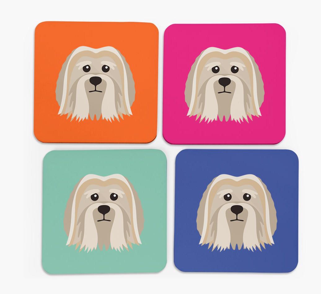{breedCommonName} Icon Coasters 4 pack