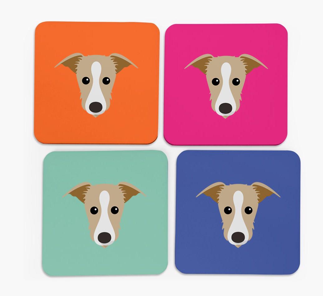 {breedCommonName} Icon Coasters 4 pack