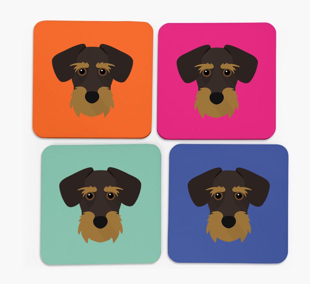 {breedCommonName} Icon Coasters 4 pack