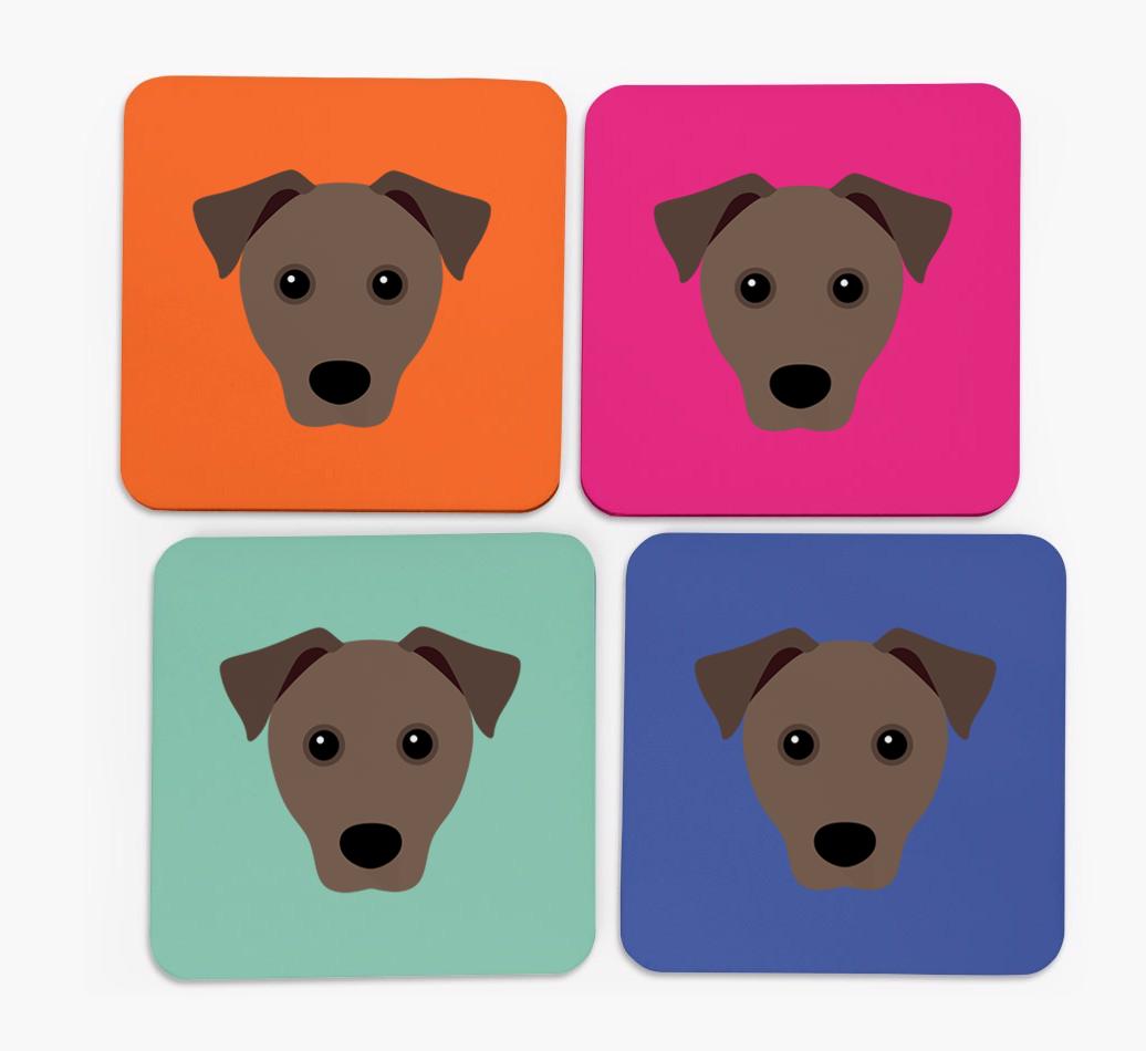 {breedCommonName} Icon Coasters 4 pack