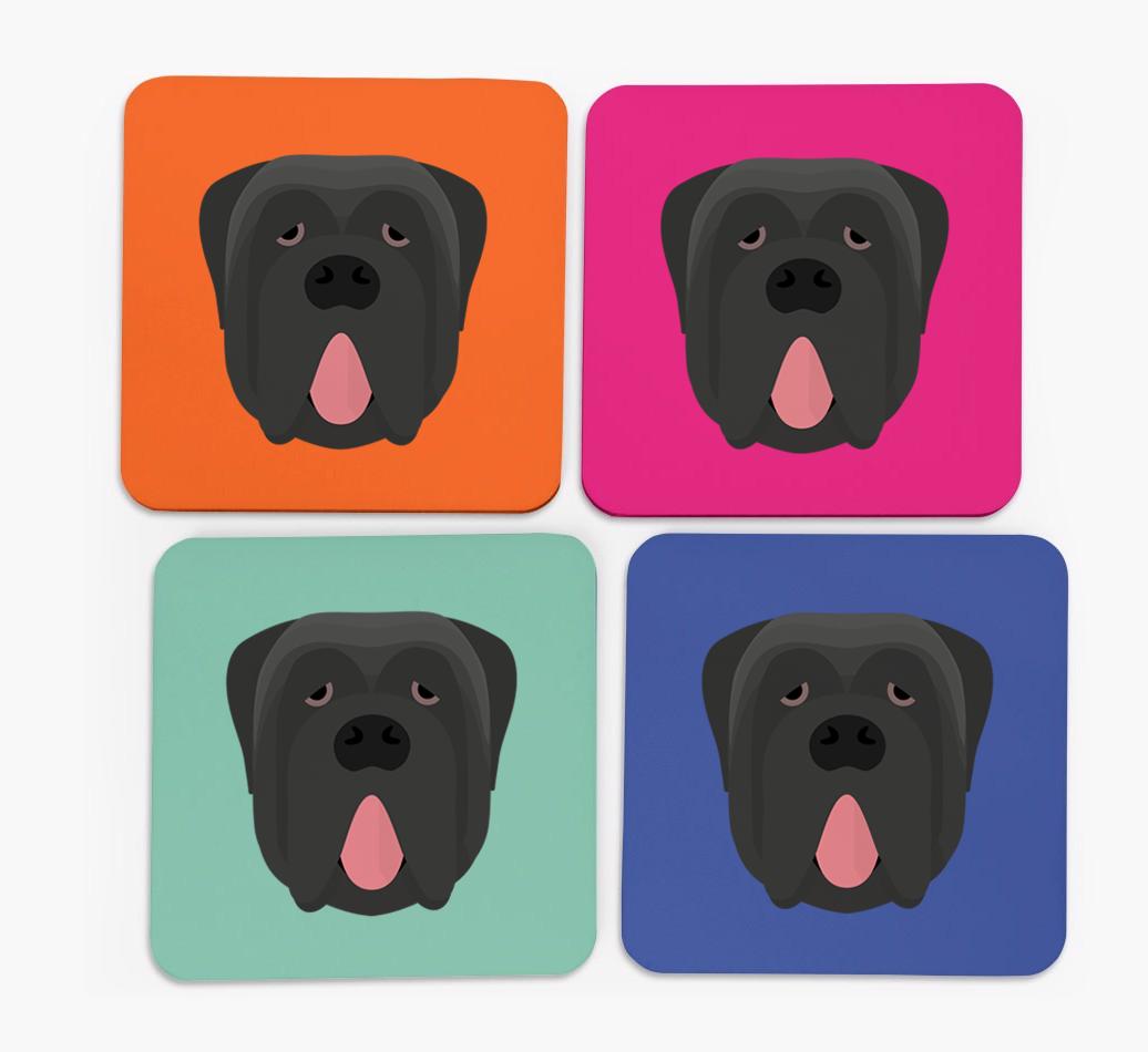 {breedCommonName} Icon Coasters 4 pack