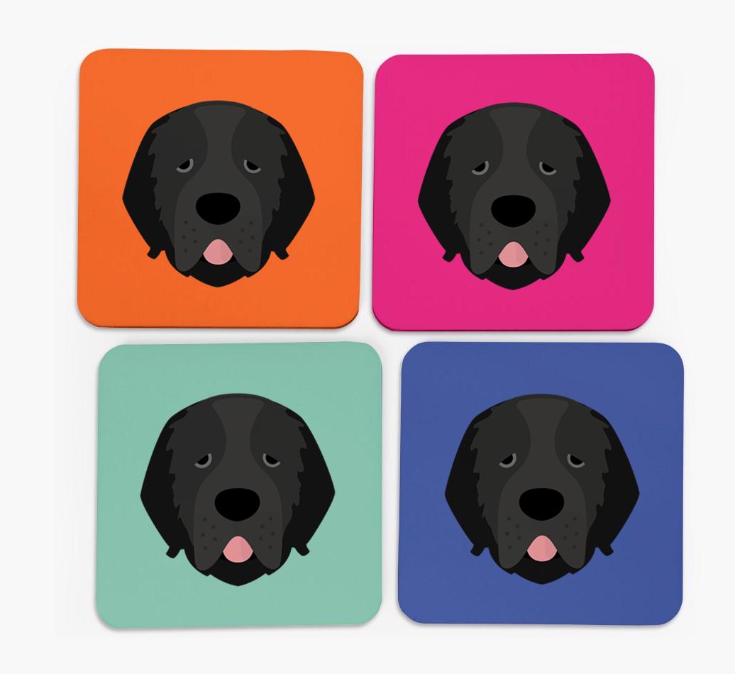{breedCommonName} Icon Coasters 4 pack