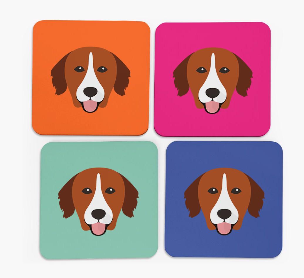 {breedCommonName} Icon Coasters 4 pack