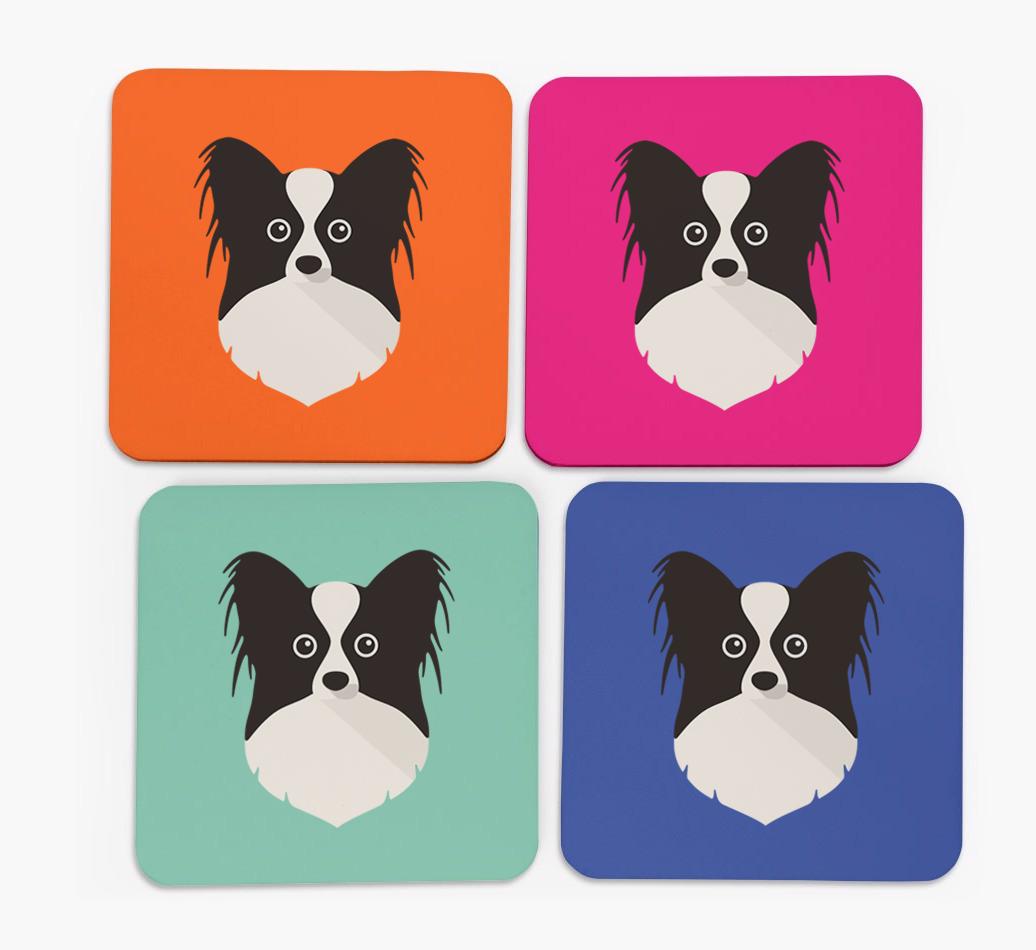 {breedCommonName} Icon Coasters 4 pack
