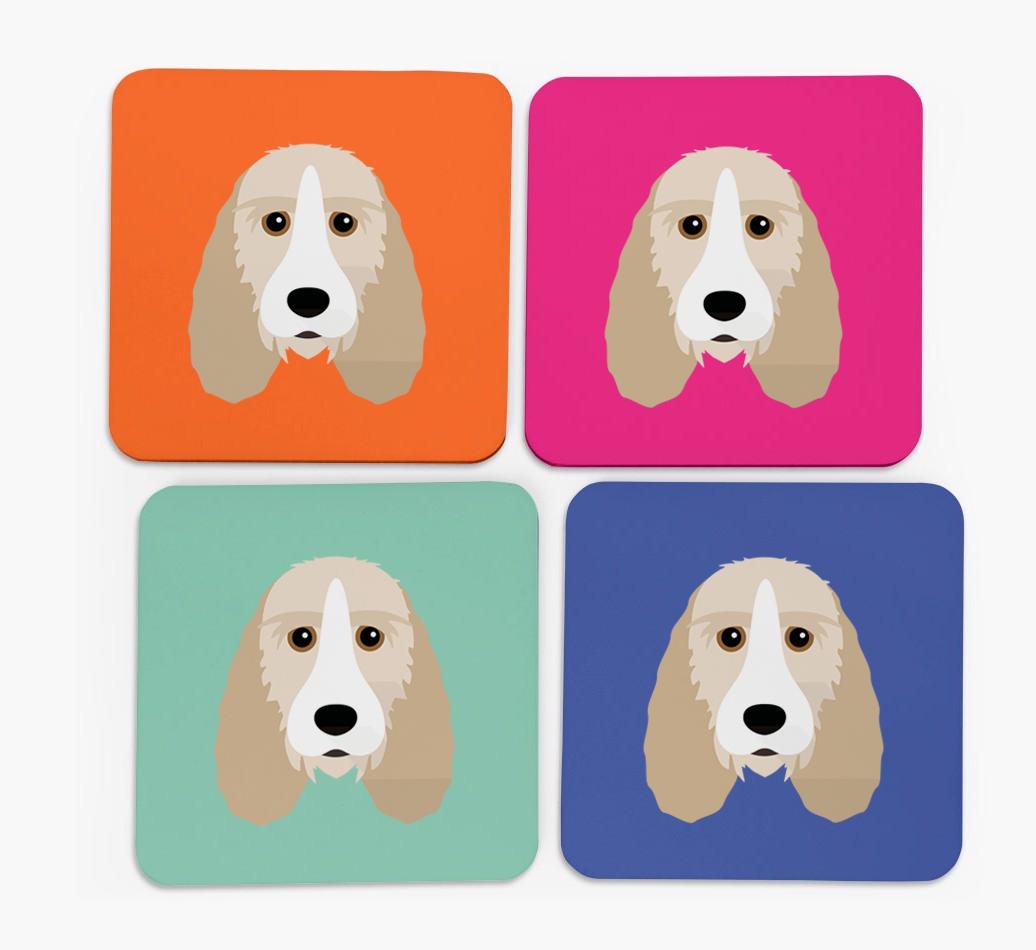 {breedCommonName} Icon Coasters 4 pack