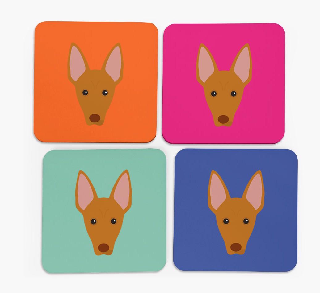 {breedCommonName} Icon Coasters 4 pack