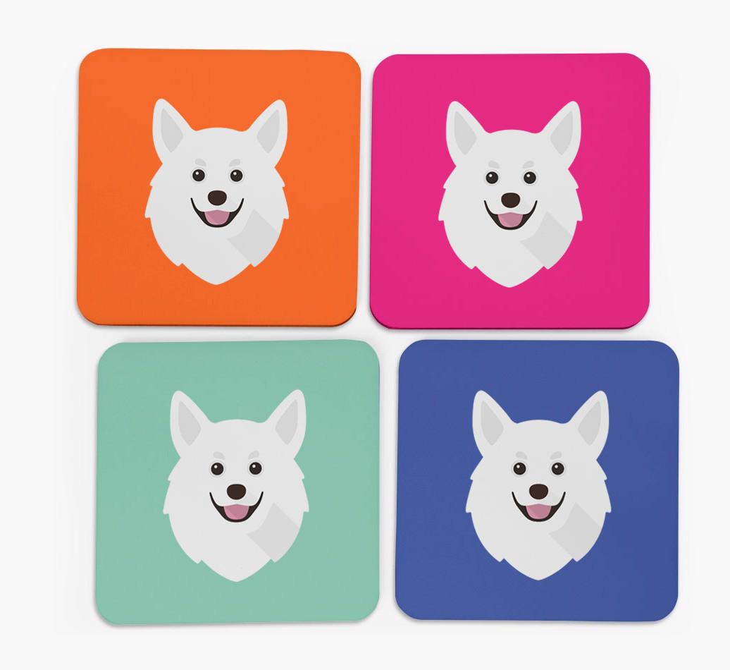 {breedCommonName} Icon Coasters 4 pack