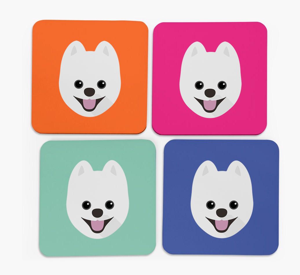 {breedCommonName} Icon Coasters 4 pack