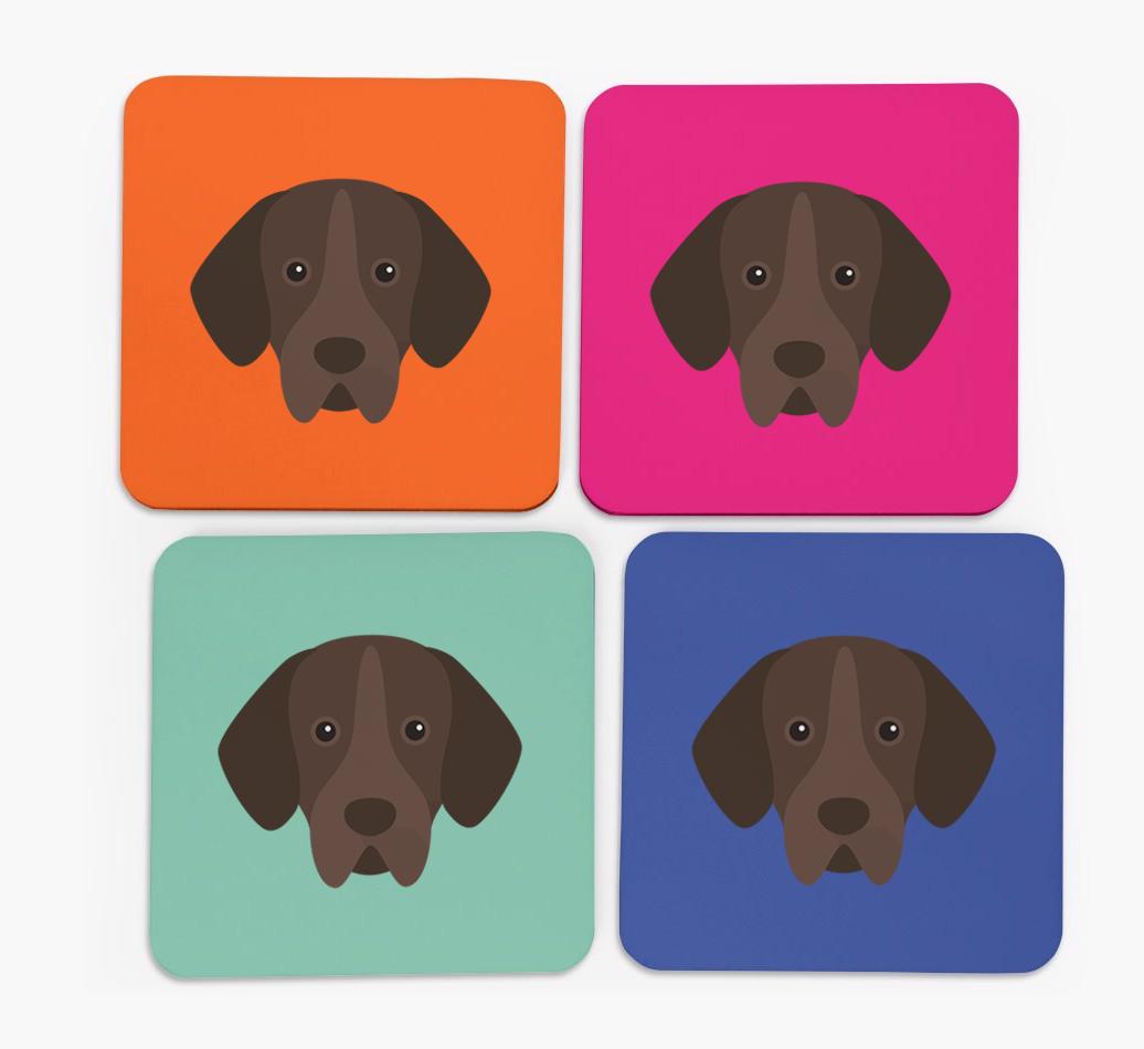 {breedCommonName} Icon Coasters 4 pack