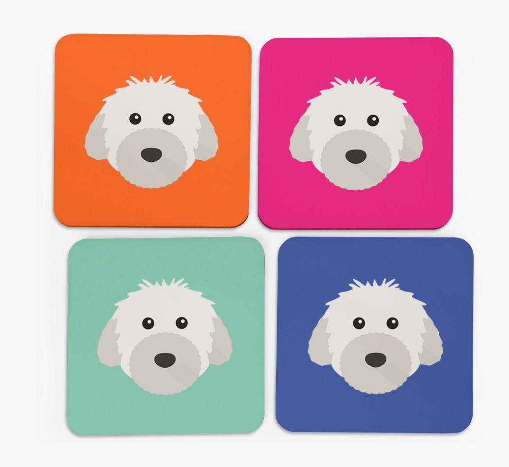 {breedCommonName} Icon Coasters 4 pack