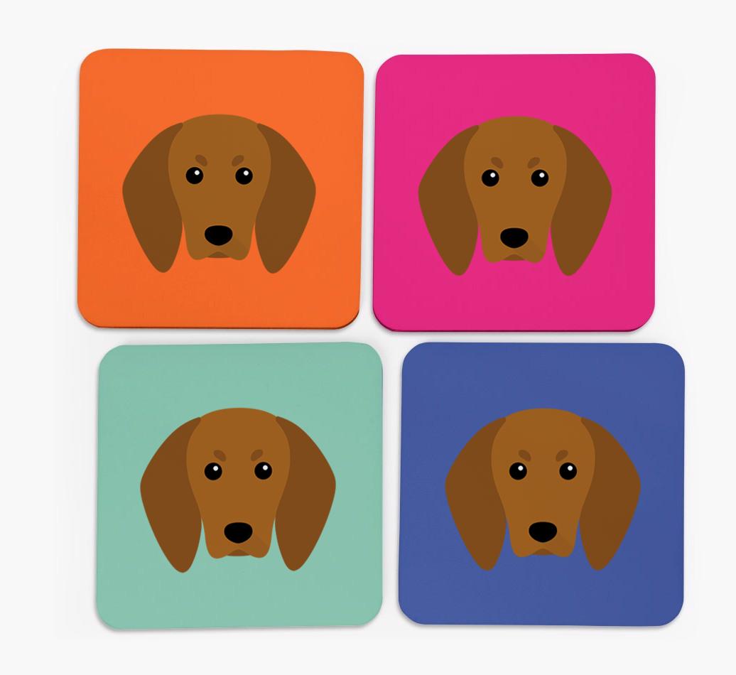 {breedCommonName} Icon Coasters 4 pack