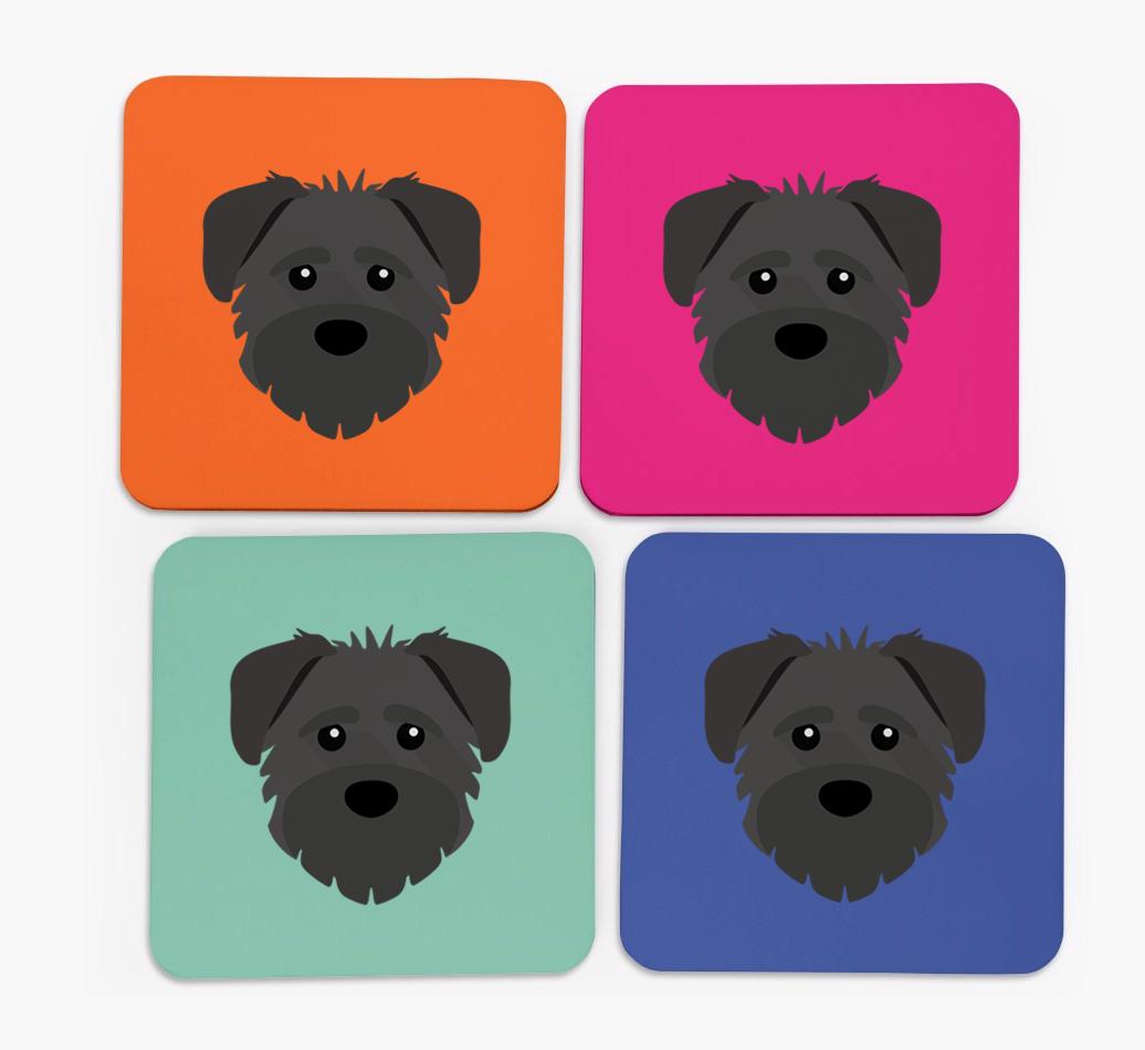 {breedCommonName} Icon Coasters 4 pack