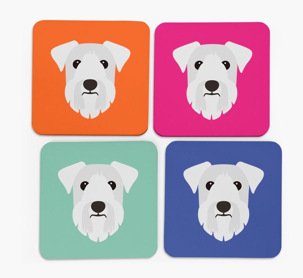 {breedCommonName} Icon Coasters 4 pack