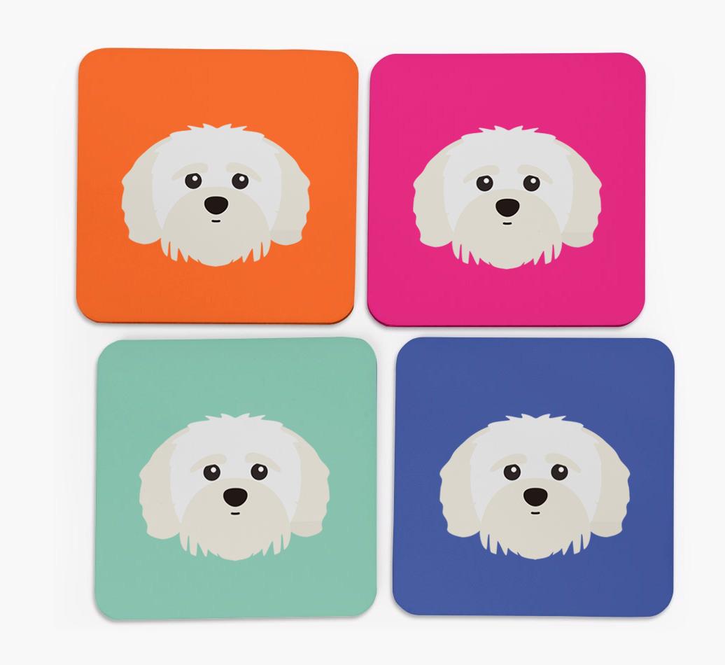 {breedCommonName} Icon Coasters 4 pack