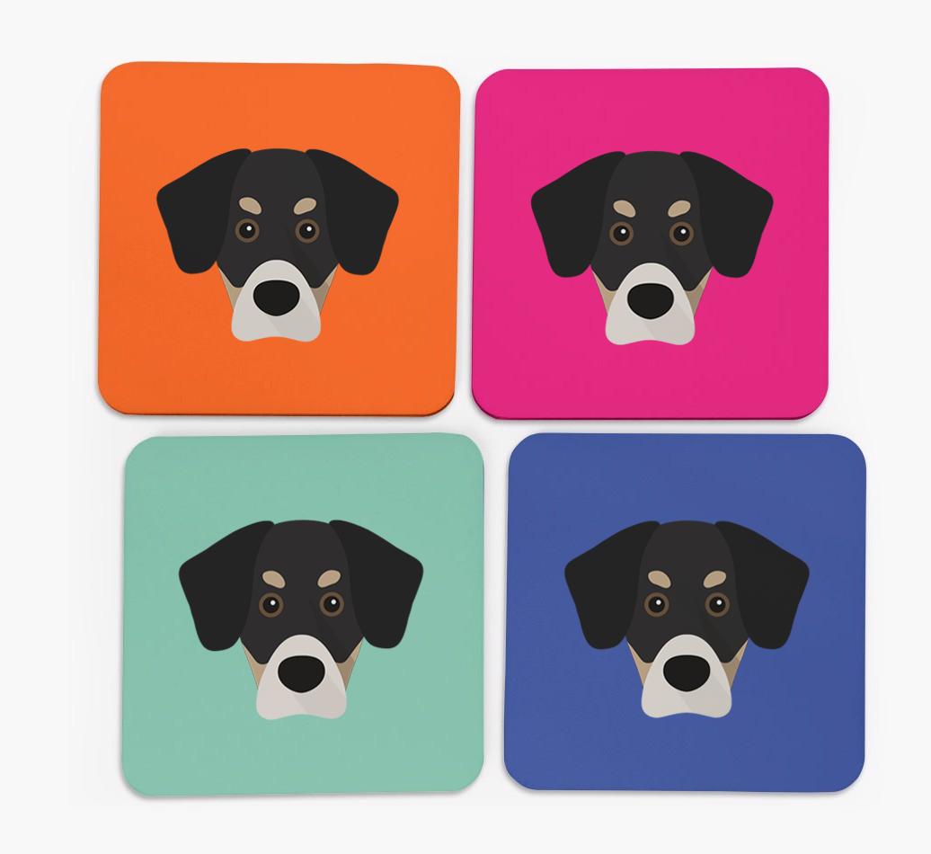 {breedCommonName} Icon Coasters 4 pack