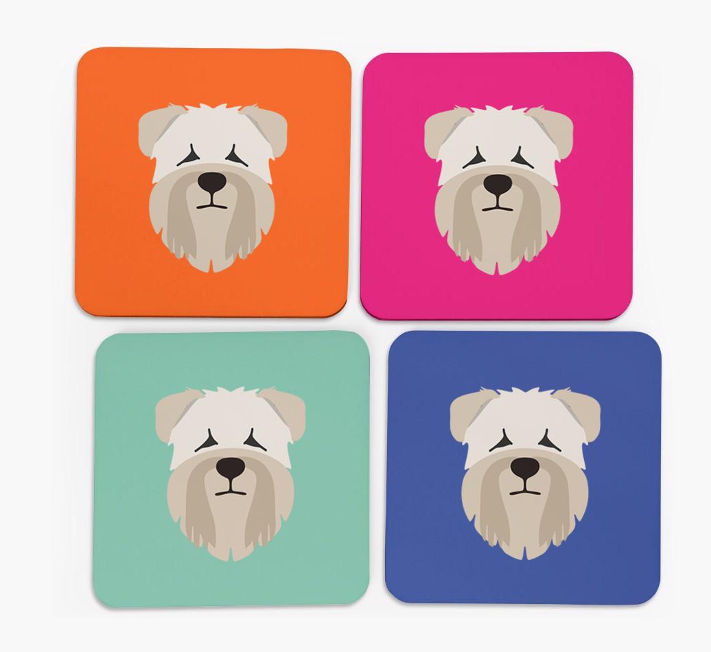 {breedCommonName} Icon Coasters 4 pack