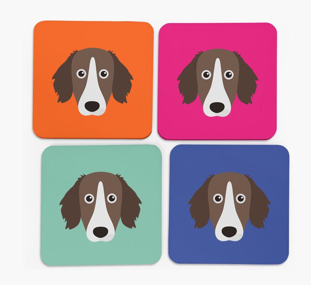 {breedCommonName} Icon Coasters 4 pack