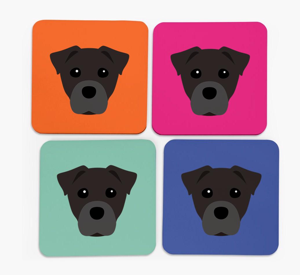 {breedCommonName} Icon Coasters 4 pack