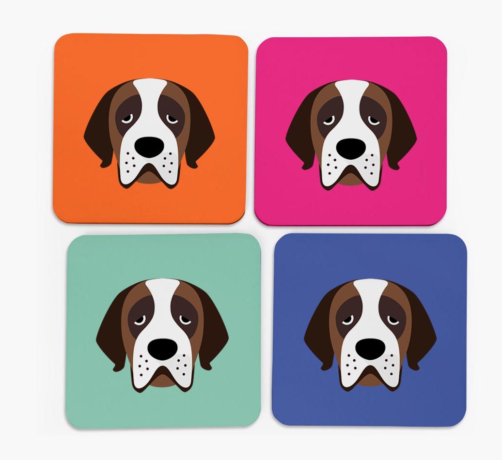 {breedCommonName} Icon Coasters 4 pack