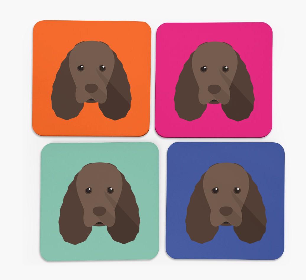 {breedCommonName} Icon Coasters 4 pack