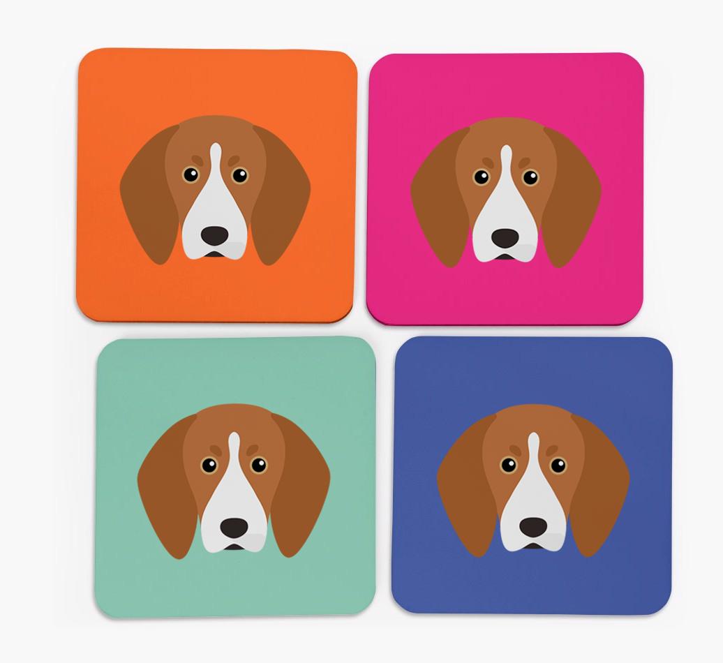 {breedCommonName} Icon Coasters 4 pack