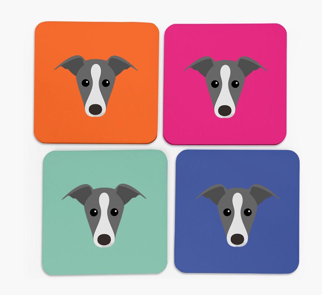 {breedCommonName} Icon Coasters 4 pack