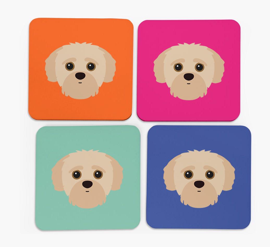 {breedCommonName} Icon Coasters 4 pack