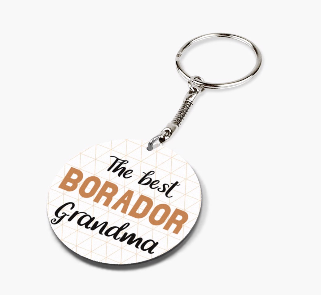 Best Grandma: Personalized {breedFullName} keychain
