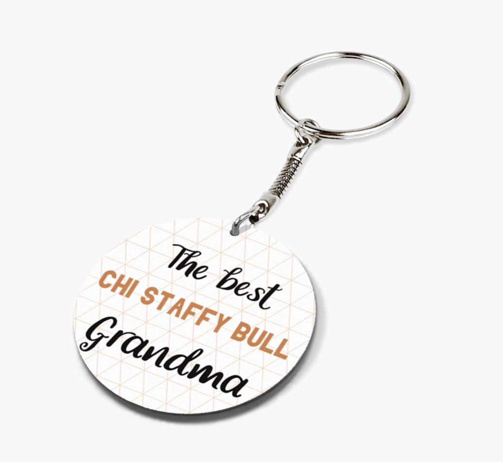 Best Grandma: Personalised {breedFullName} Keyring